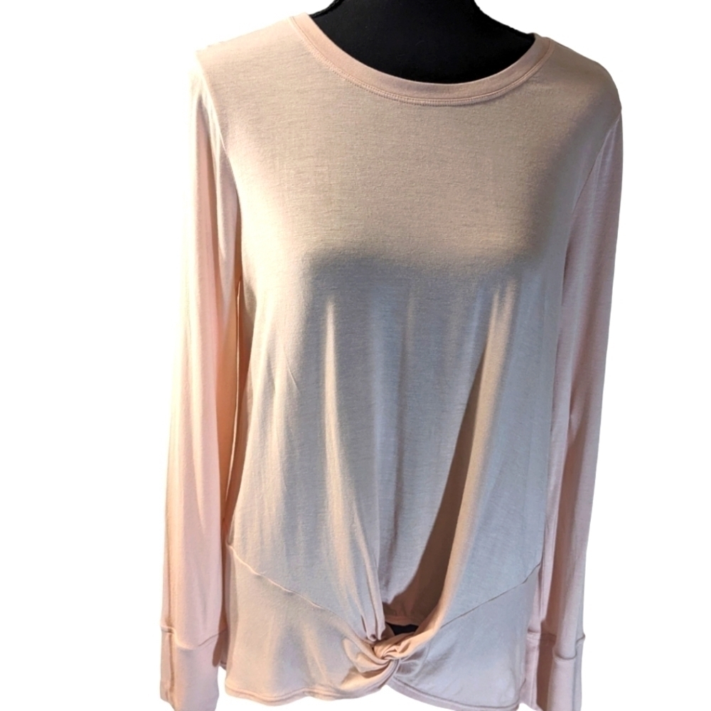 Zella women's blush pink work out top size L.